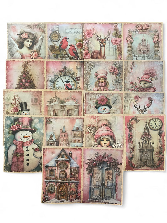Christmas themed journaling paper