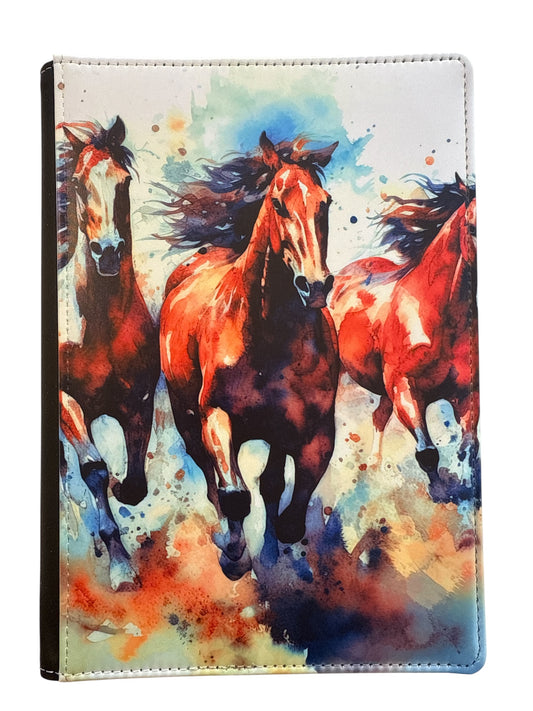 Wild Horses - Reusable Notebook, wild, horses, run free