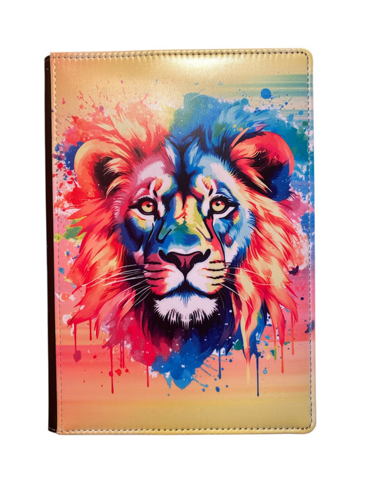 Vibrant Lion - Reusable Notebook, king, beast, wild animal