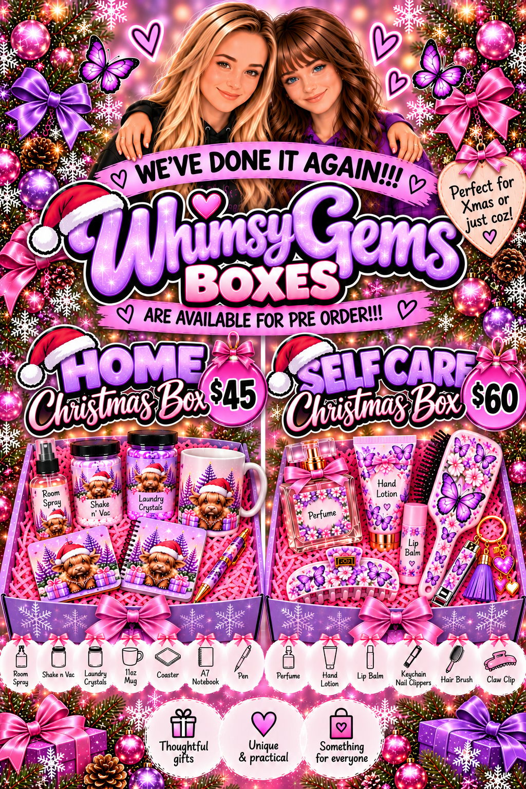 Whimsey Gems Xmas Gift Boxes