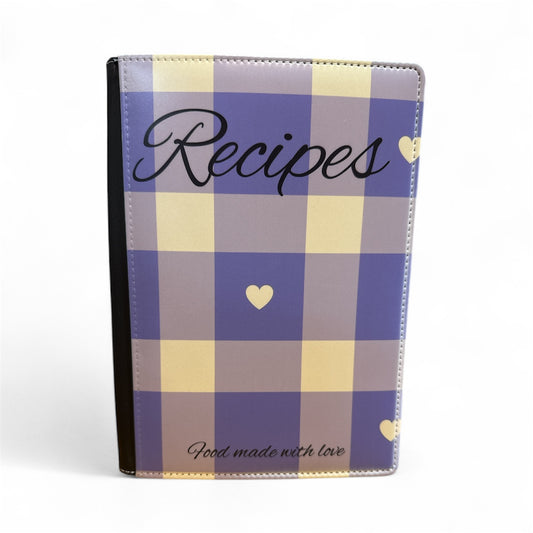 Purple Square Recipe Book - Reusable Noteboo