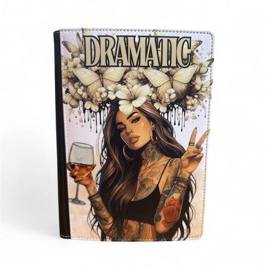 Dramatic - Reusable Notebook, tattoo girl