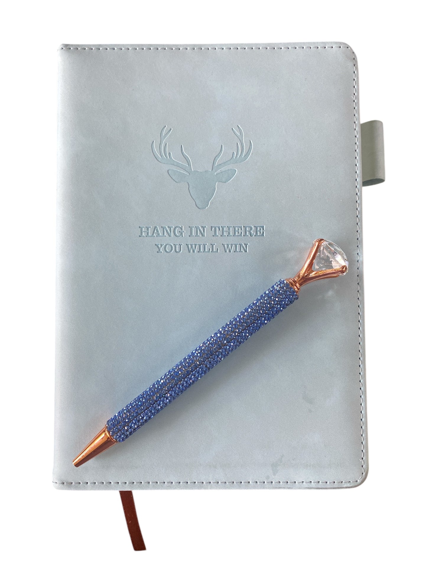 Soft leather cover notebook and sparkling Pen - 1 only!!!