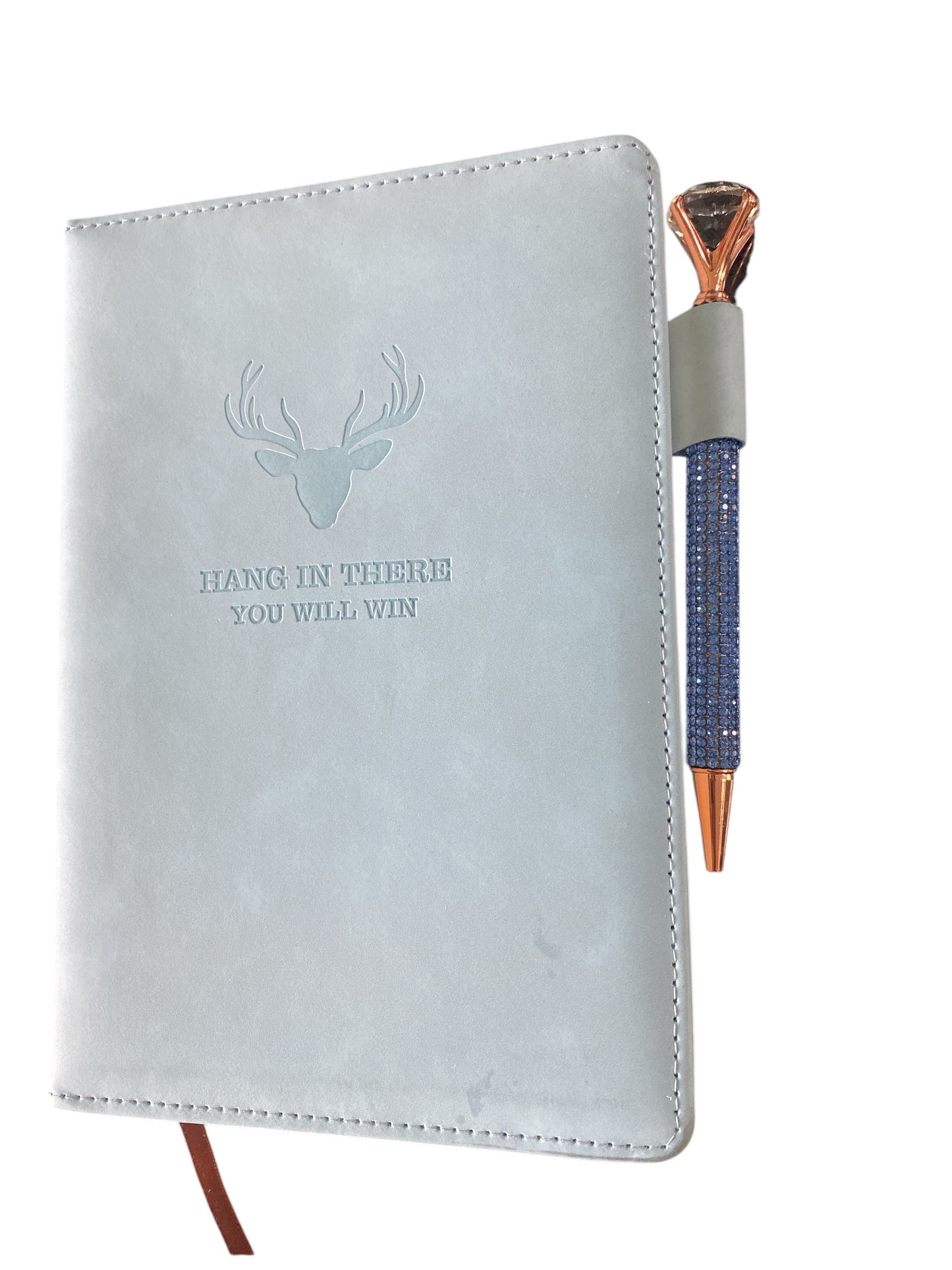 Soft leather cover notebook and sparkling Pen - 1 only!!!