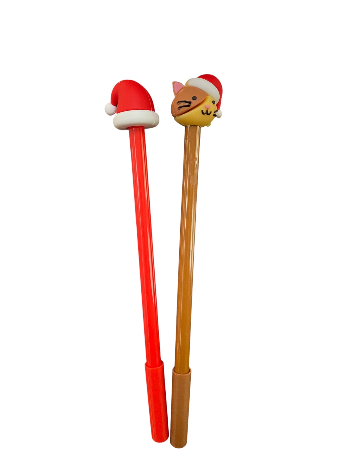 Christmas Gel Pens with fun xmas toppers