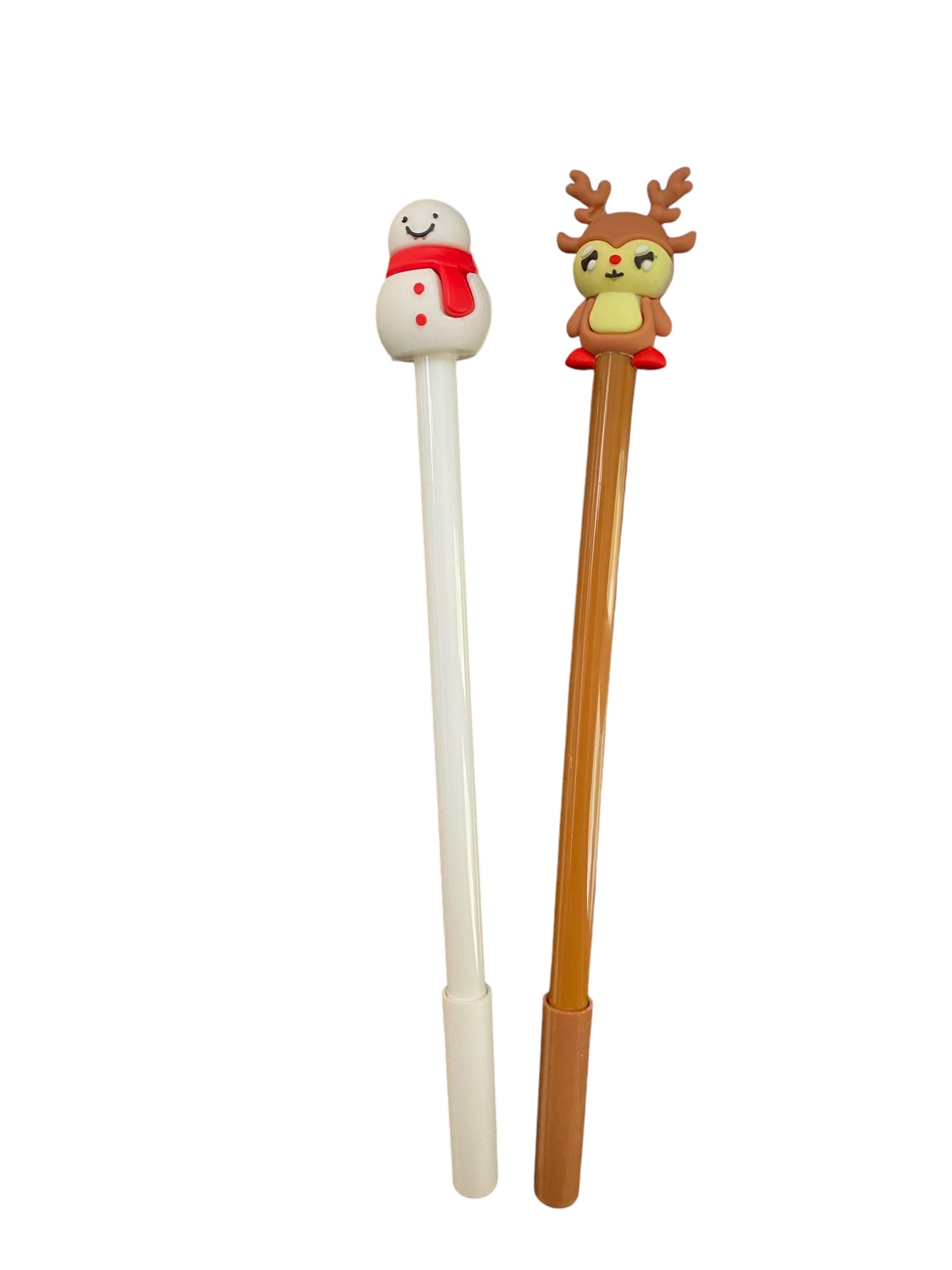 Christmas Gel Pens with fun xmas toppers
