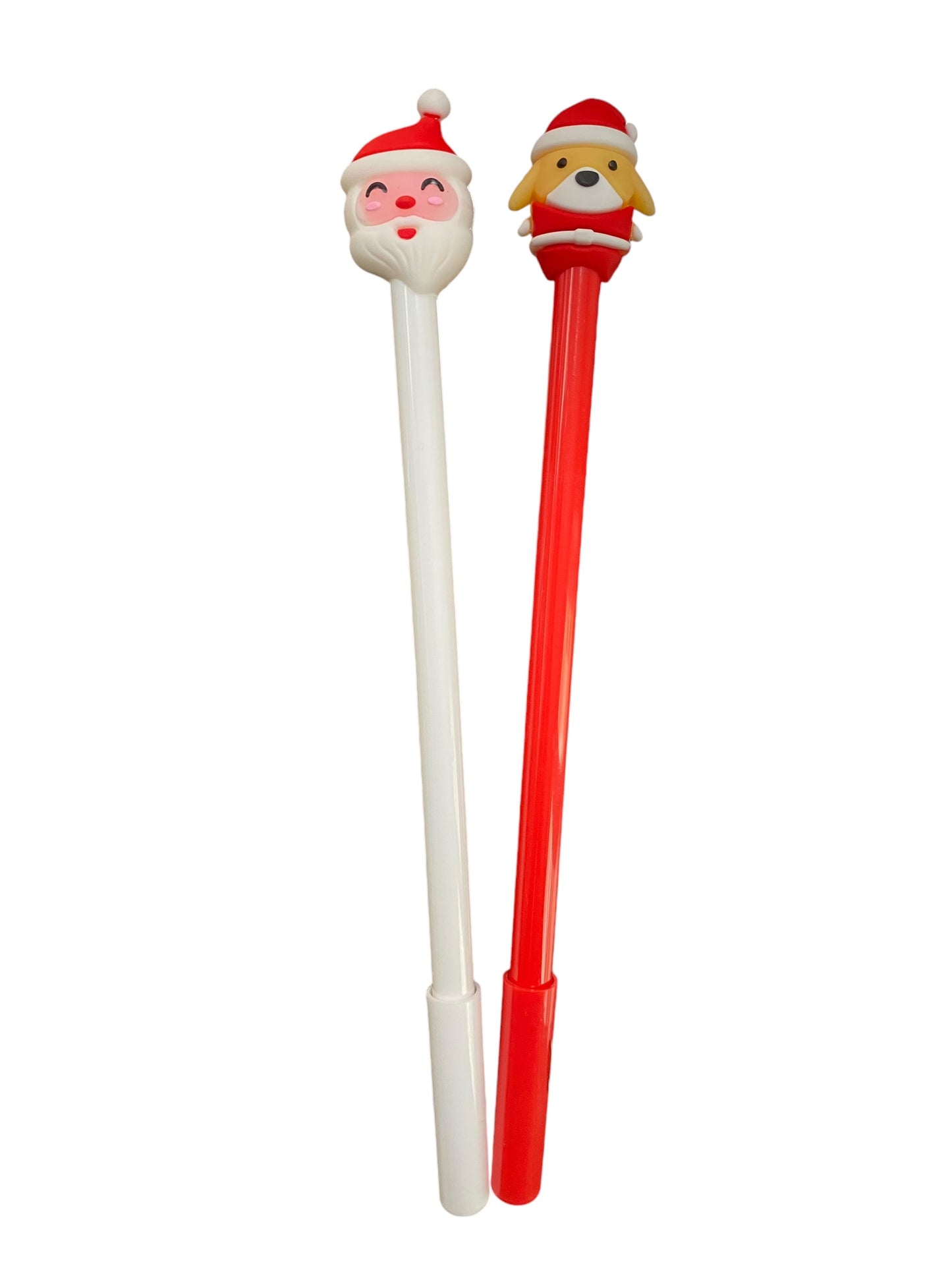 Christmas Gel Pens with fun xmas toppers