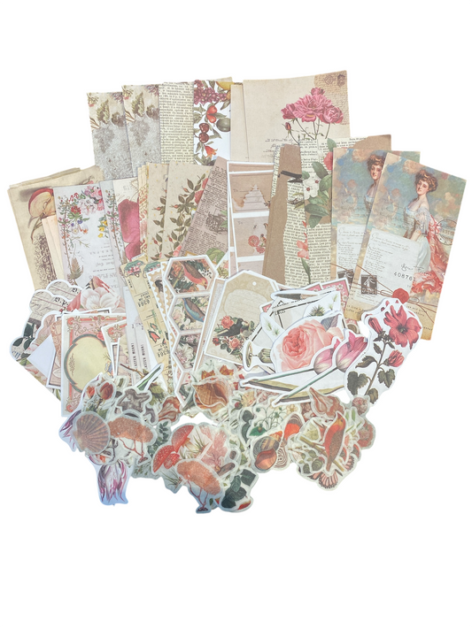 Vintage themed scrapbooking/Journaling supplies