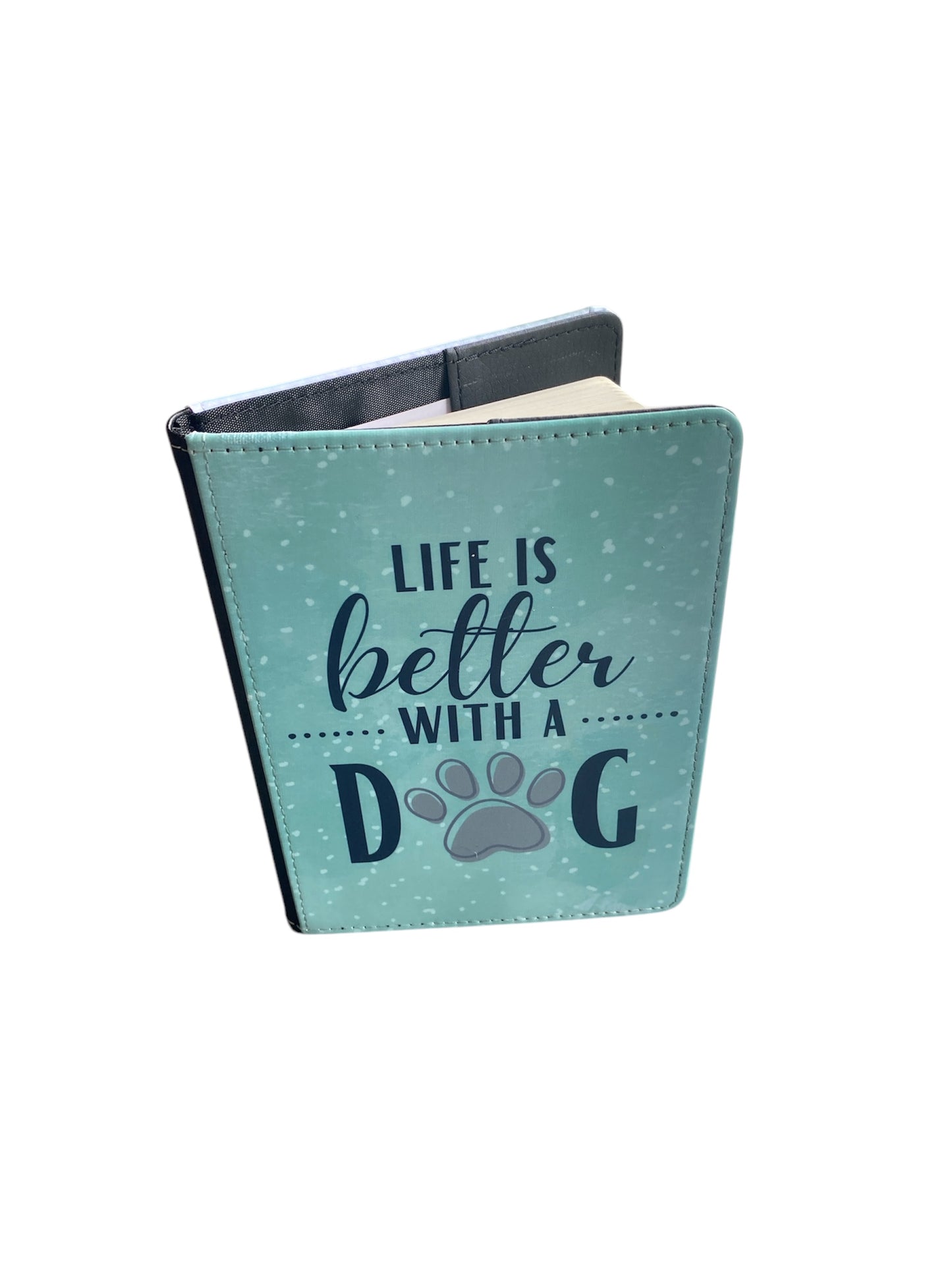 Life is better with a dog - Notebook, Reusable