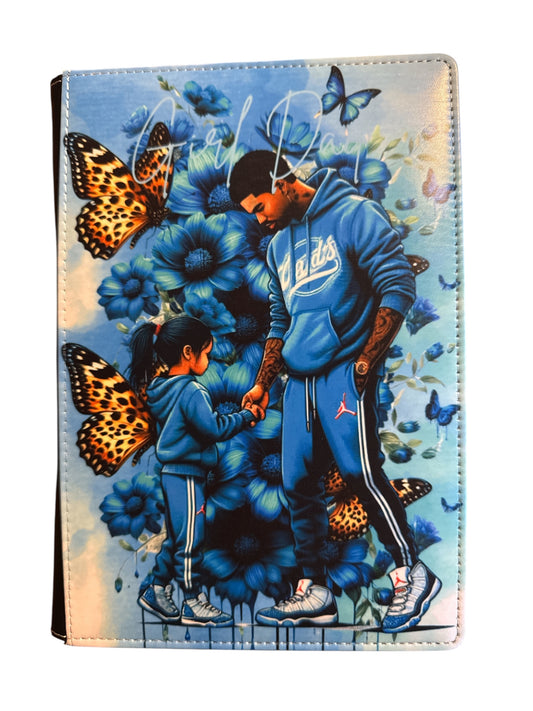 Girl Dad - Reusable Notebook, Flowers, Butterflies, Daddy