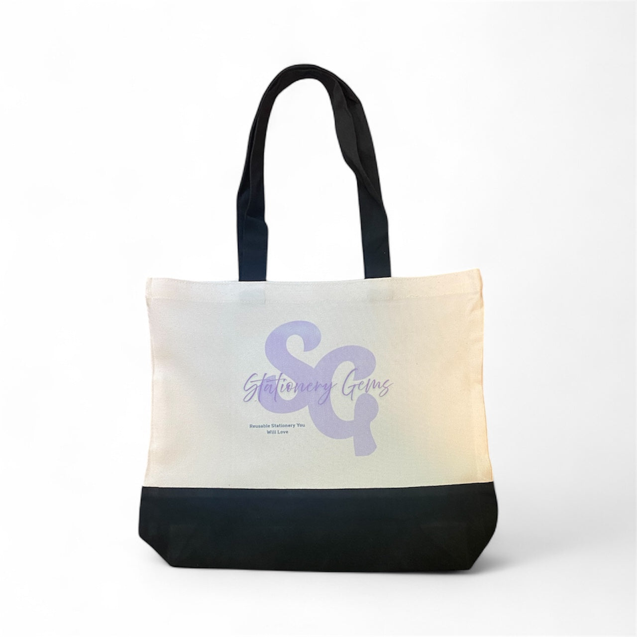 Black Bottom Tote Bags