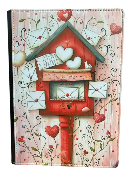 Valentines Day Bird House - Reusable Notebook