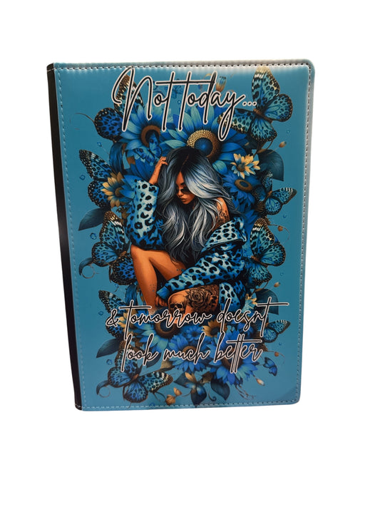 Not Today, Tomorrow - Reusable Notebook, Butterfly, Tattoo