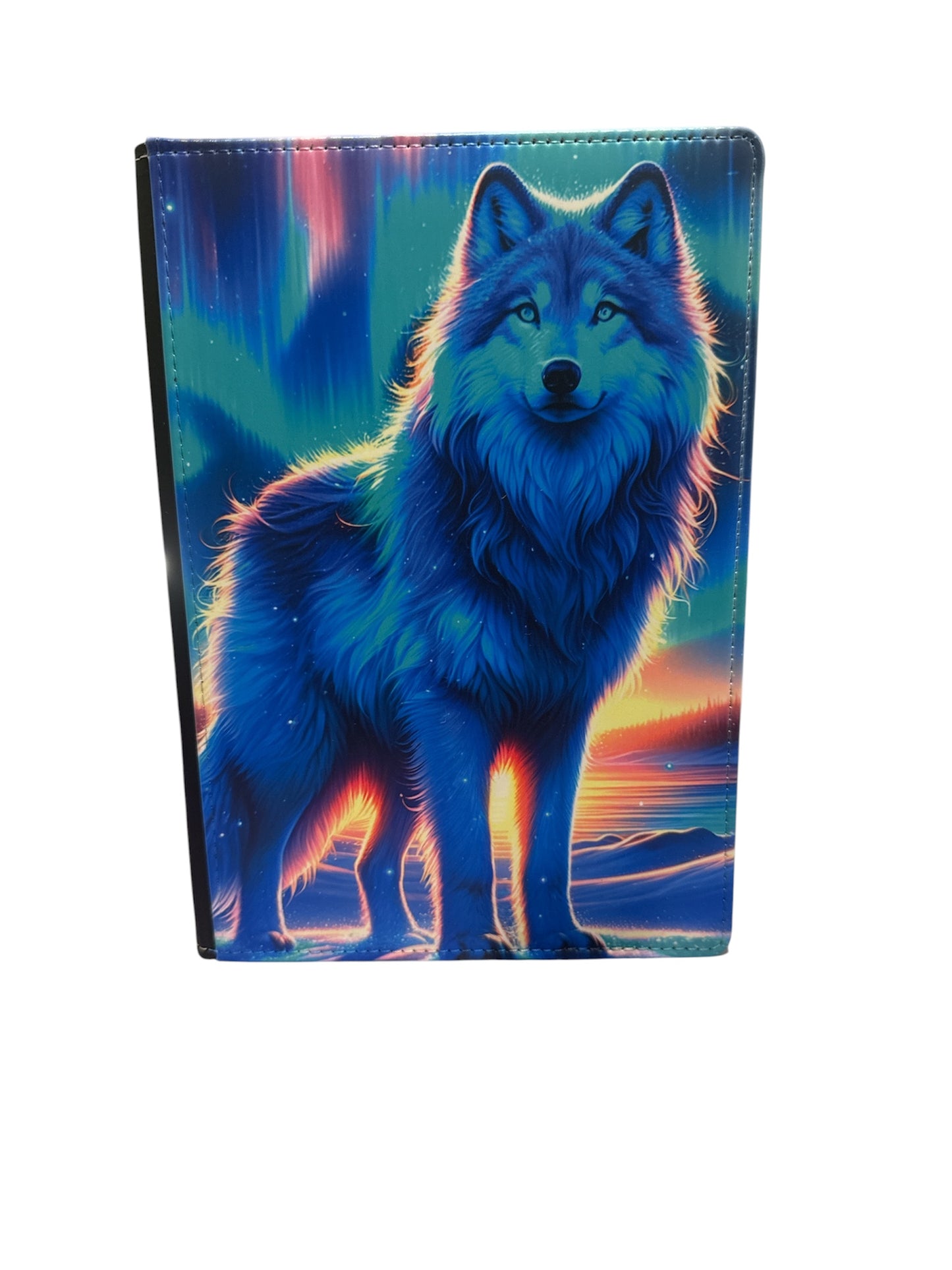 Neon Wolf - Reusable Notebook, Animal, Neon