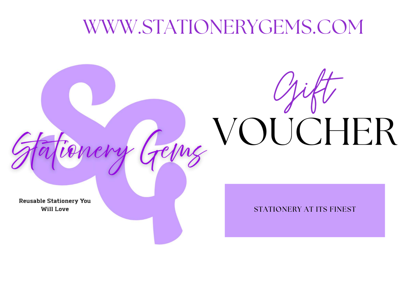 Stationery Gems Gift Voucher