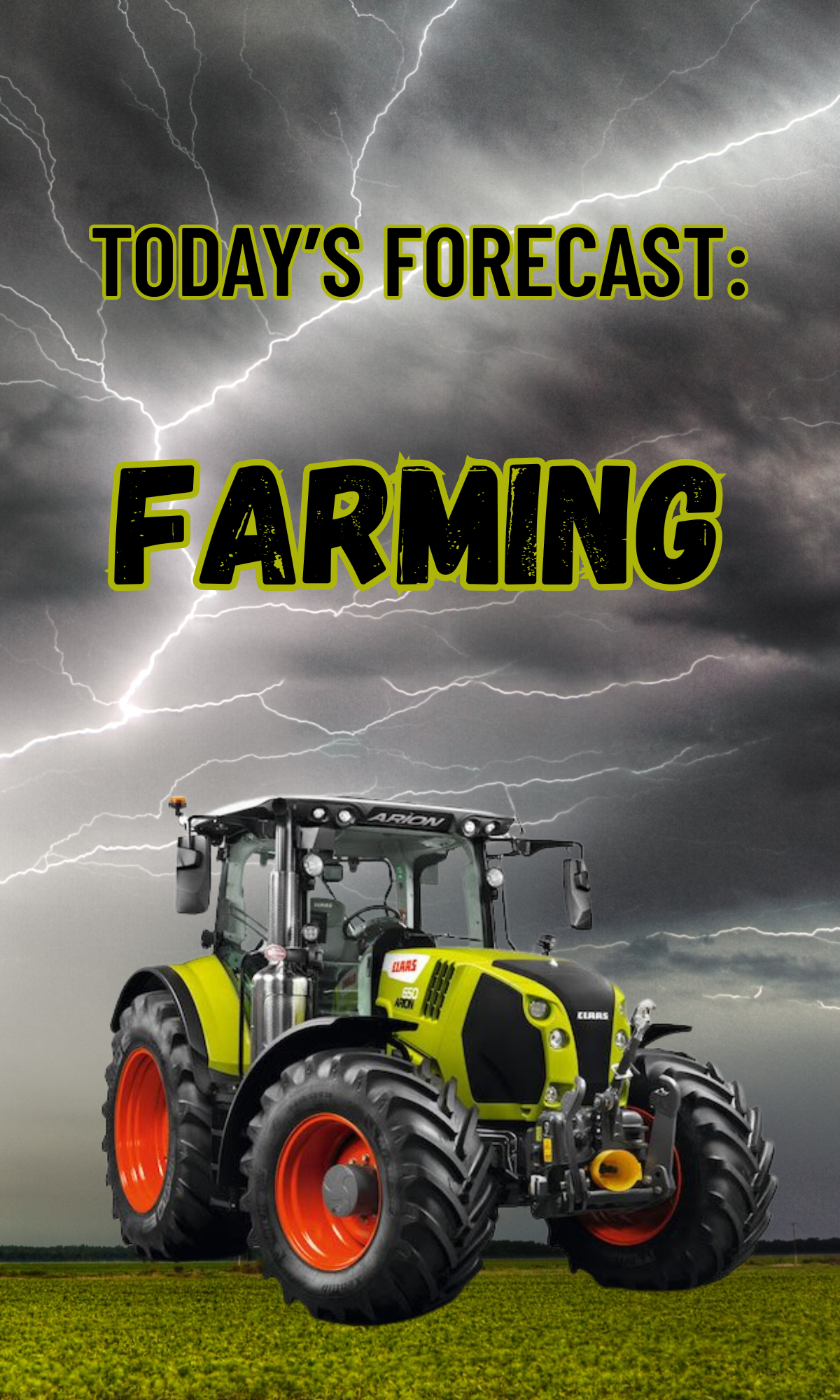 Today's Forcast - Reusable Notebook, Farmer, Country