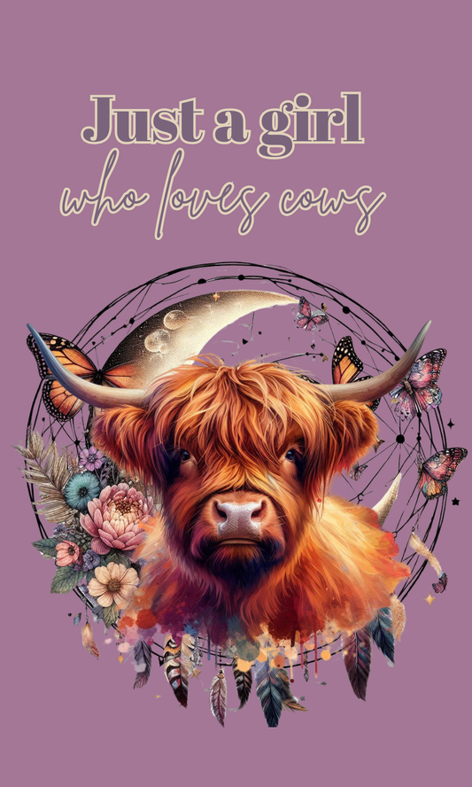 Just A Girl Who Loves Cows - Reusable Notebook
