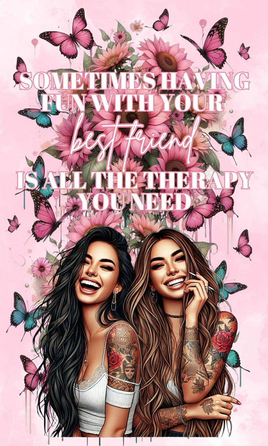 Best Friend - Reusable Notebook, Friends, Therapy